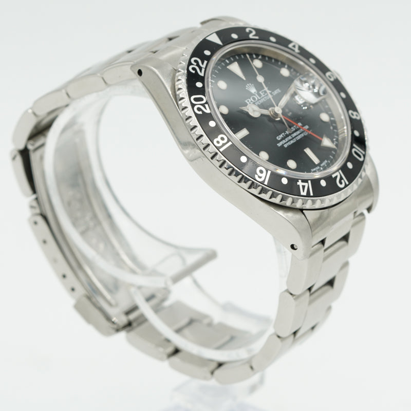 SOLD - 5/3/24 - Rolex GMT Master 16700 Stainless Steel Black Dial 40mm Circa 1997