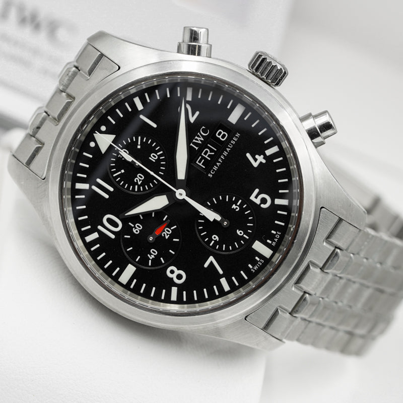 SOLD - 4/22/24 - IWC Pilot IW371704 Stainless Steel 42mm B&P 2007