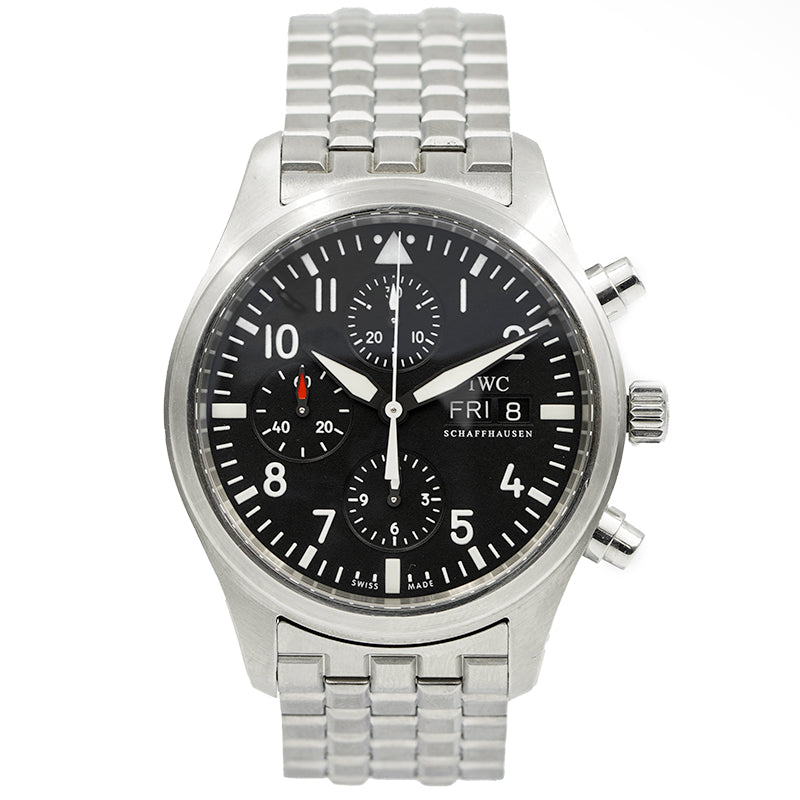 SOLD - 4/22/24 - IWC Pilot IW371704 Stainless Steel 42mm B&P 2007