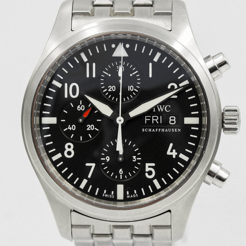 SOLD - 4/22/24 - IWC Pilot IW371704 Stainless Steel 42mm B&P 2007