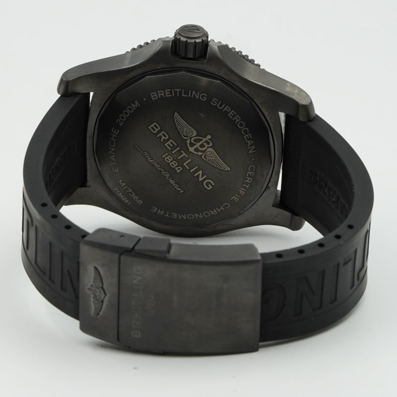 SOLD - 3/4/24 - Breitling Superocean 46mm Black Steel Yellow Dial M17368D71I1S1 B&P 2022