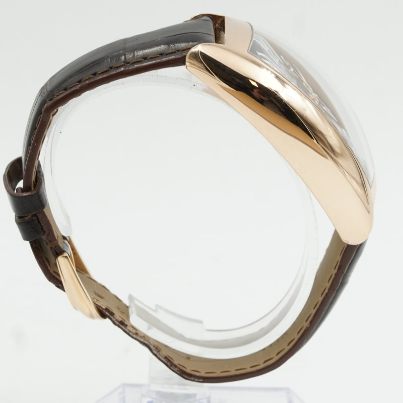 SOLD - 3/7/24 - Franck Muller Casablanca Curvex 18K Rose Gold Brown Dial 880 SC DT 2016 B&P