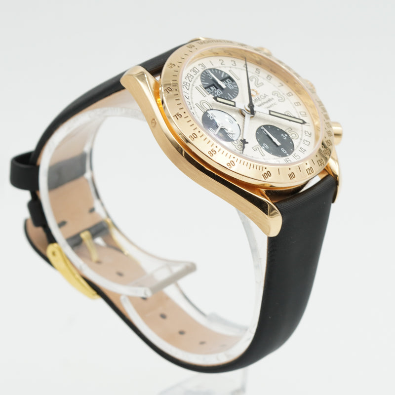 SOLD - 7/10/24 - Omega Triple Date Speedmaster 18K Rose Gold 36233321