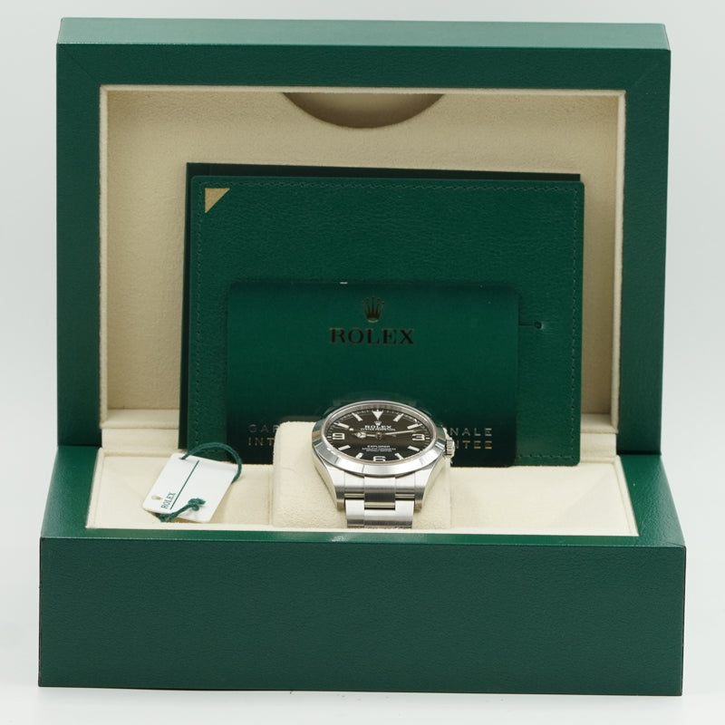 SOLD - 9/11/24 - Rolex Explorer I Mark II 39mm Stainless Steel B&P 2018