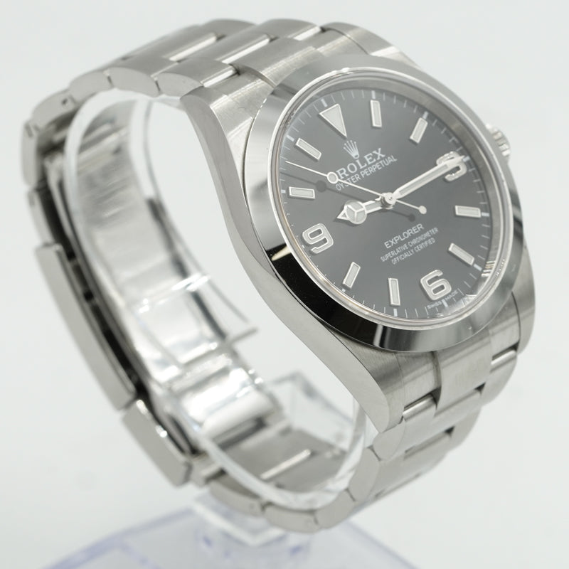 SOLD - 9/11/24 - Rolex Explorer I Mark II 39mm Stainless Steel B&P 2018