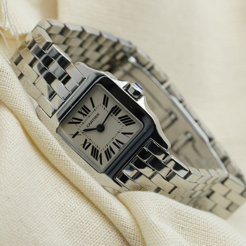 SOLD - 9/19/24 - Cartier Santos Demoiselle 2698 20mm Stainless Steel Quartz Ladies Watch
