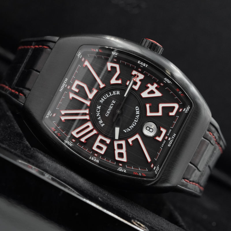 SOLD - 10/24/24 - Franck Muller Vanguard 41mm Black Titanium B&P 2018 V41SCDT