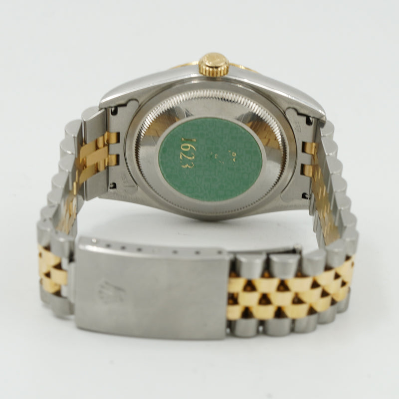 SOLD - 2/27/24 - Rolex Datejust 36mm 16233 Jubilee Two Tone Bracelet Fluted Circa 2000 w Papers