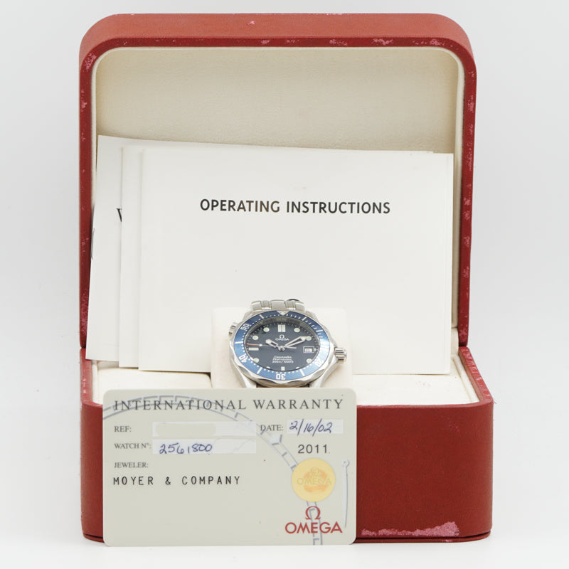 SOLD - 3/4/24 - Omega 2561.80.00 Seamaster Pro 300M Quartz B&P 2002