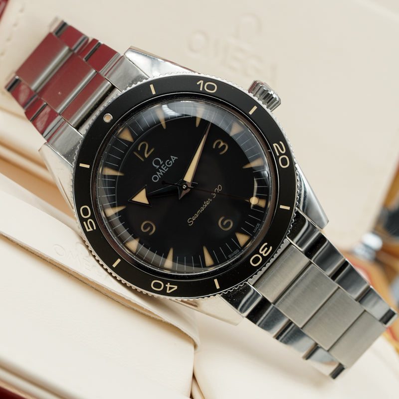 SOLD - 3/6/24 - Omega Seamaster 300 Heritage 41mm Stainless Steel 234.30.41.21.01.001 B&P 2023