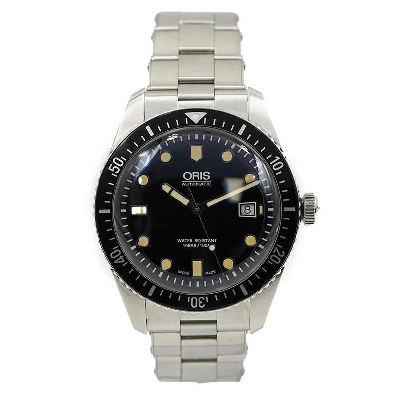 SOLD - 3/30/24 - Oris Diver Sixty-Five B&P 01 733 7720 4054-07 8 21 18 Black Dial Box and Book