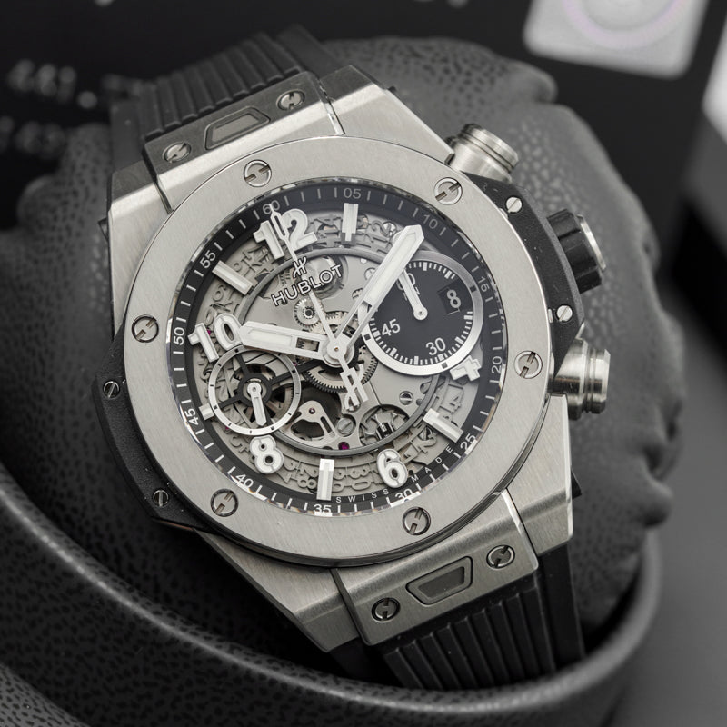 SOLD - 11/20/24 - Hublot Big Bang Unico 42 Titanium 441.NX.1171.RX B&P Titanium Bezel '23