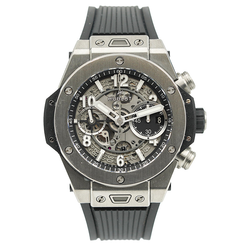 SOLD - 4/5/24 - Hublot Big Bang Unico 42 Titanium 441.NX.1171.RX B&P Titanium Bezel '23