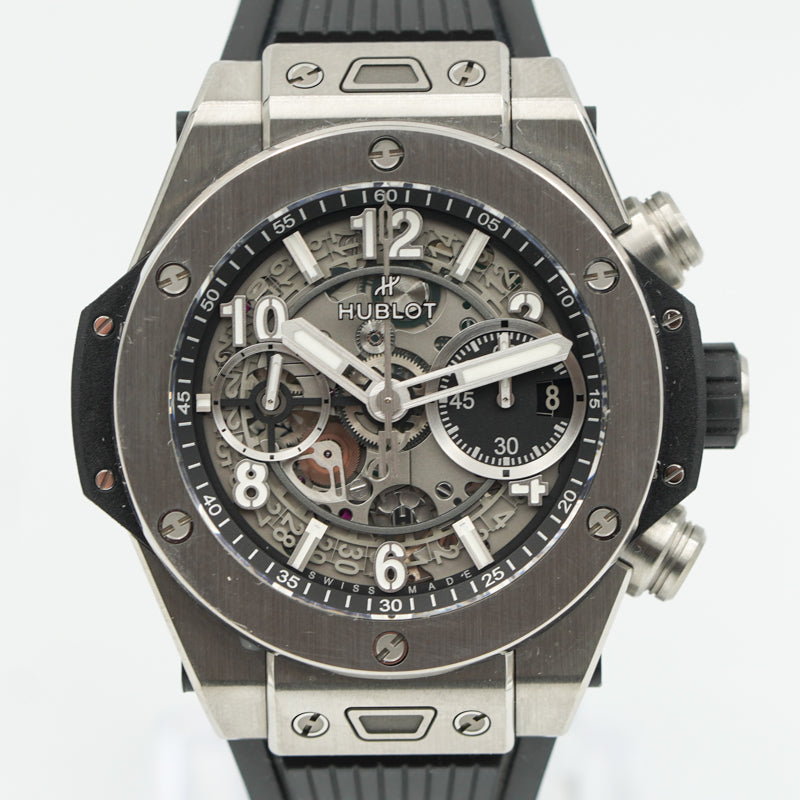 SOLD - 11/20/24 - Hublot Big Bang Unico 42 Titanium 441.NX.1171.RX B&P Titanium Bezel '23