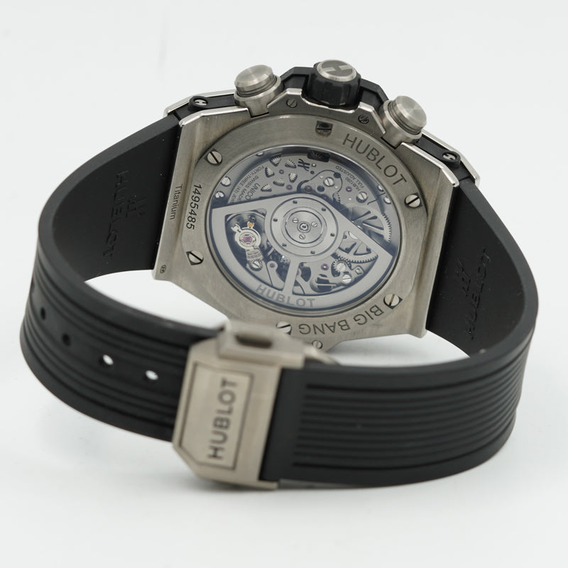 SOLD - 11/20/24 - Hublot Big Bang Unico 42 Titanium 441.NX.1171.RX B&P Titanium Bezel '23
