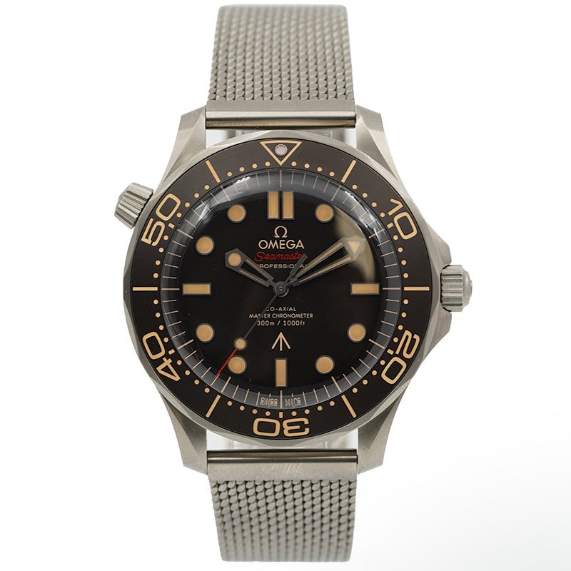 SOLD - 12/31/24 - Omega Seamaster James Bond 007 Titanium 210.90.42.20.01.001 Bracelet 2024 B&P