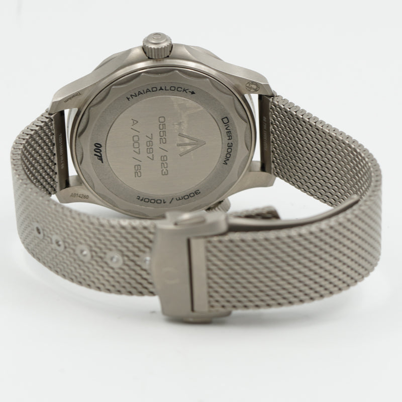 SOLD - 12/31/24 - Omega Seamaster James Bond 007 Titanium 210.90.42.20.01.001 Bracelet 2024 B&P