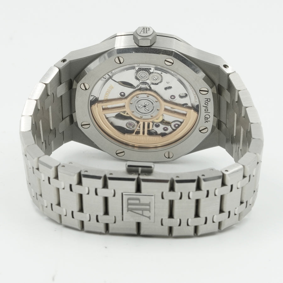 SOLD - 10/19/24 -Audemars Piguet Royal Oak 41mm Black Dial 15400ST.OO.1220ST.01 B&P
