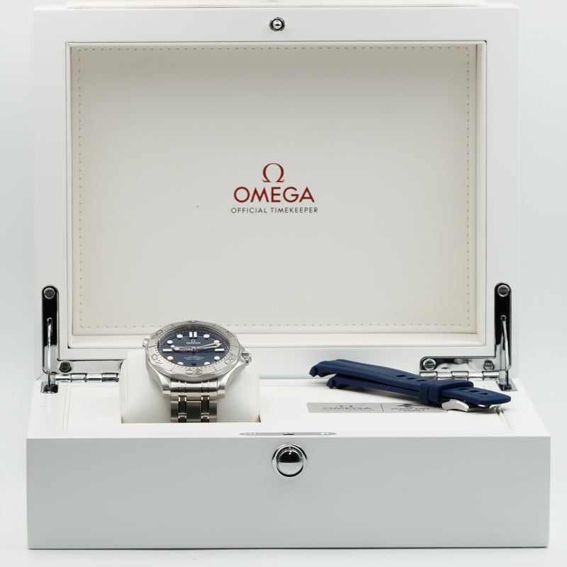 Omega Seamaster Pro Diver 300 Beijing 2022 w. Box 522.30.42.20.03.001