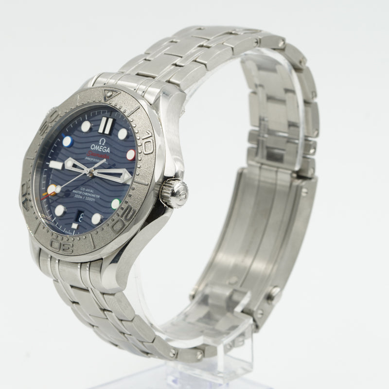 SOLD - 7/10/24 - Omega Seamaster Pro Diver 300 Beijing 2022 w. Box 522.30.42.20.03.001