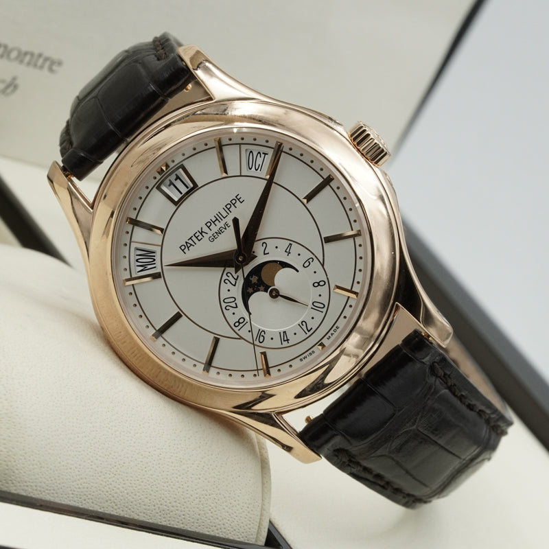 SOLD - 10/29/24 - Patek Philippe Annual Calendar 5205R-001 Rose Gold 40mm B&P 2015