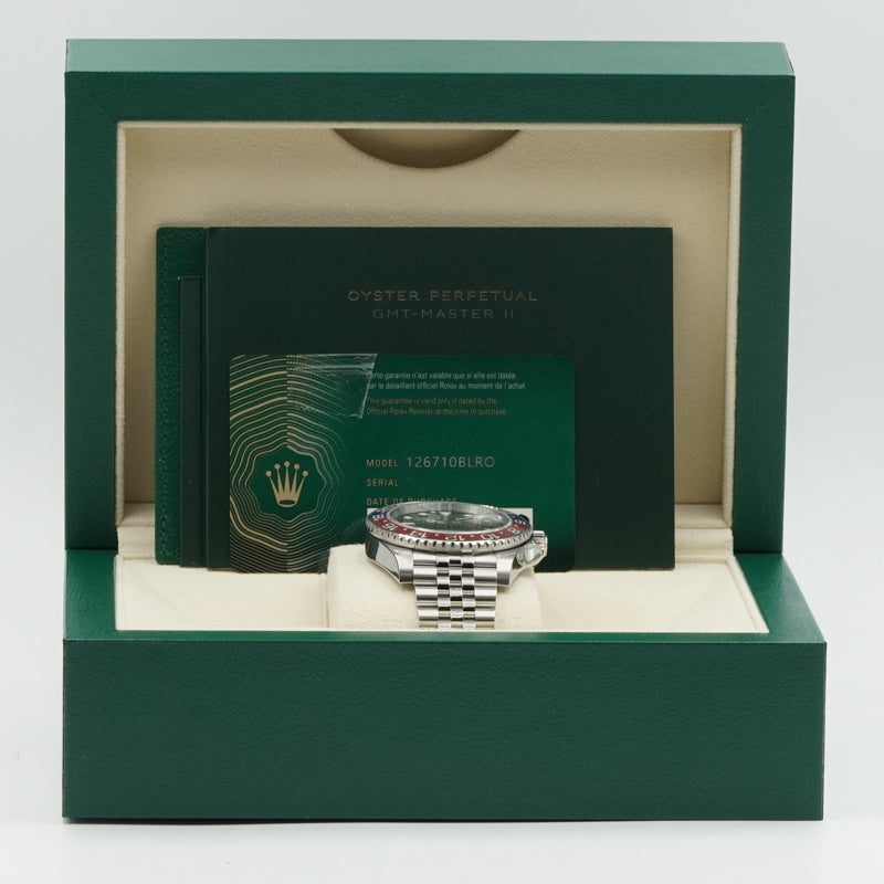 SOLD - 12/14/24 - Rolex GMT-Master II 126710BLRO Pepsi B&P '23 on Jubilee Bracelet