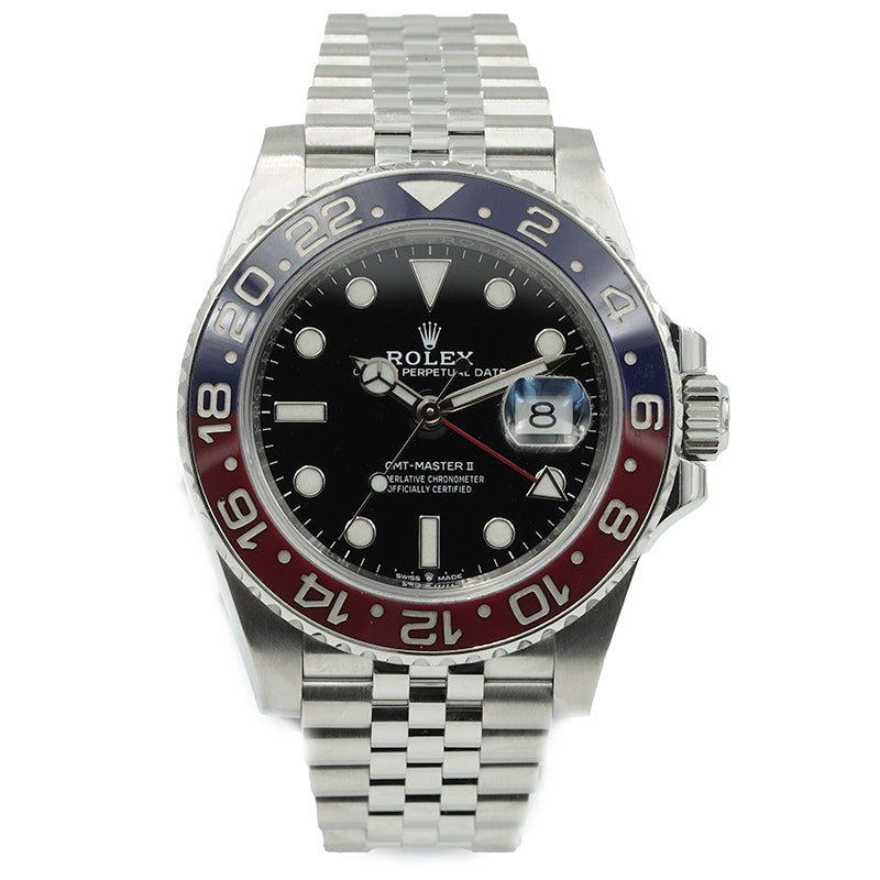 SOLD - 12/14/24 - Rolex GMT-Master II 126710BLRO Pepsi B&P '23 on Jubilee Bracelet