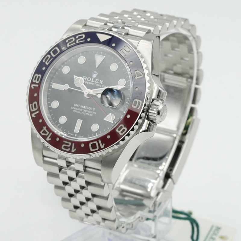 SOLD - 12/14/24 - Rolex GMT-Master II 126710BLRO Pepsi B&P '23 on Jubilee Bracelet