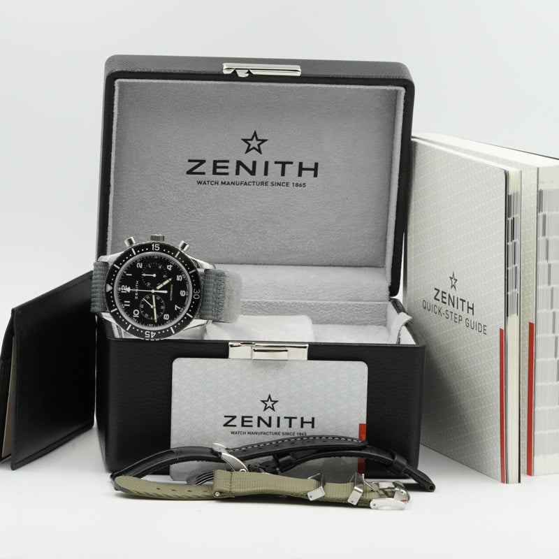 SOLD - 11/19/24 - Zenith Pilot CP2 Cronometro Tipo Limited Edition 03.2240.4069/21.C774 B&P 2019