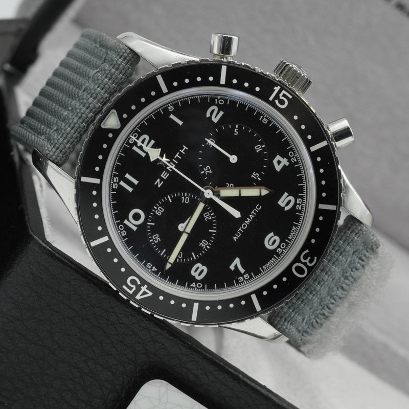 SOLD - 11/19/24 - Zenith Pilot CP2 Cronometro Tipo Limited Edition 03.2240.4069/21.C774 B&P 2019