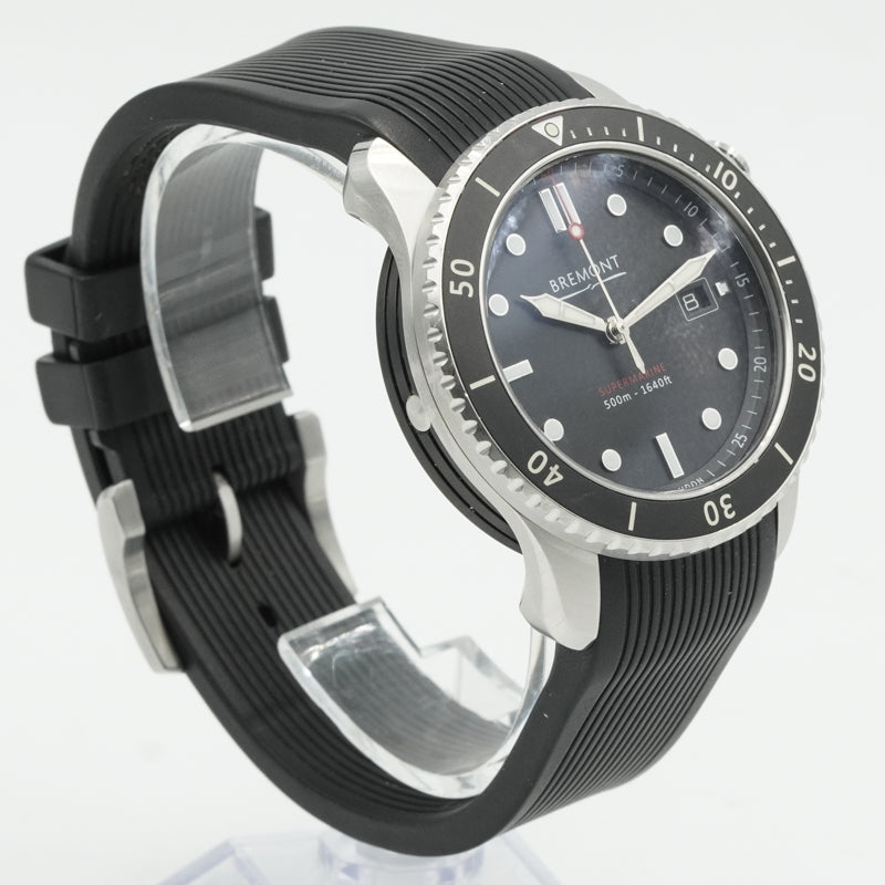SOLD - 3/4/25 - Bremont S500 Supermarine S500-BK-2018 Dive Watch 43mm B&P 2021