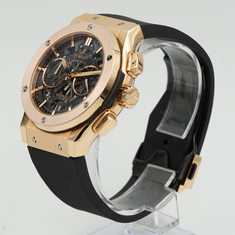 Hublot Classic Fusion Aerofusion 45mm King Gold Skeleton Dial B&P 2022