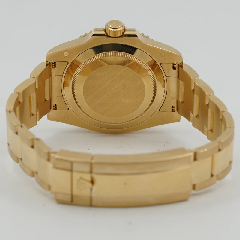 SOLD - 5/22/24 - Rolex Submariner Date 18K 116618LB Yellow Gold Blue Dial B&P 2018