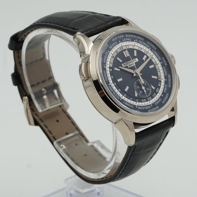 SOLD - 9/17/24 - Patek Philippe 5930G World Time Chronograph 18K White Gold 2020 B&P