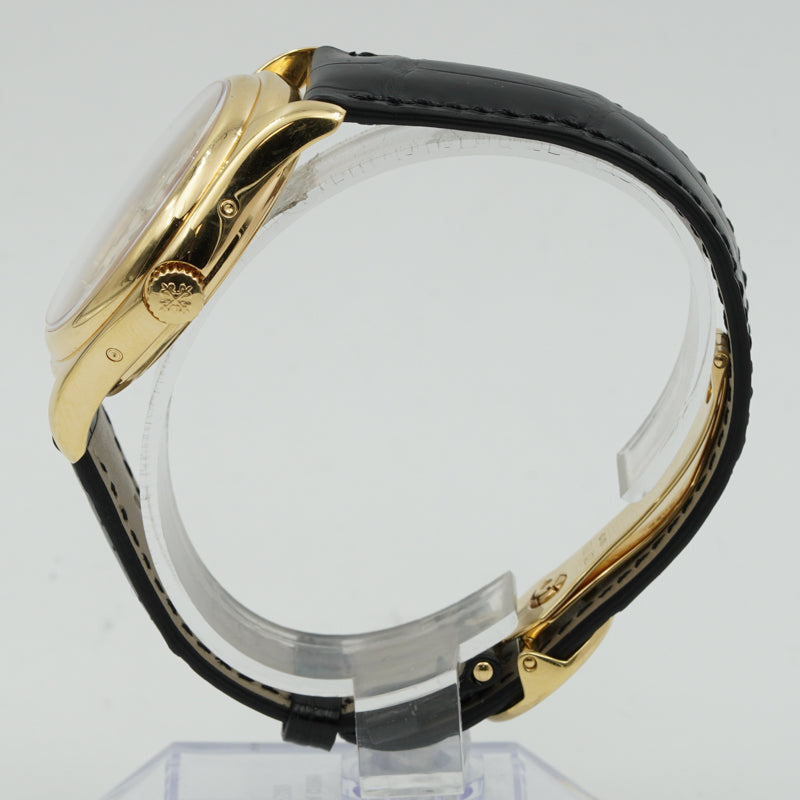 SOLD - 7/5/24 - Patek Philippe 5146J Annual Calendar 18K Yellow Gold Cream Dial B&P 2009