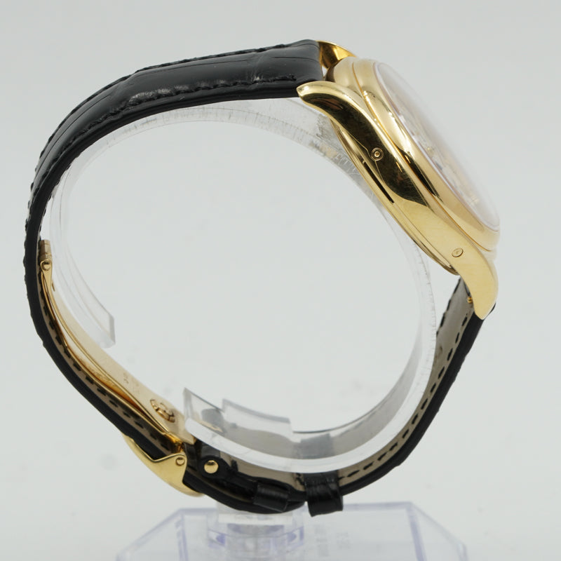 SOLD - 7/5/24 - Patek Philippe 5146J Annual Calendar 18K Yellow Gold Cream Dial B&P 2009