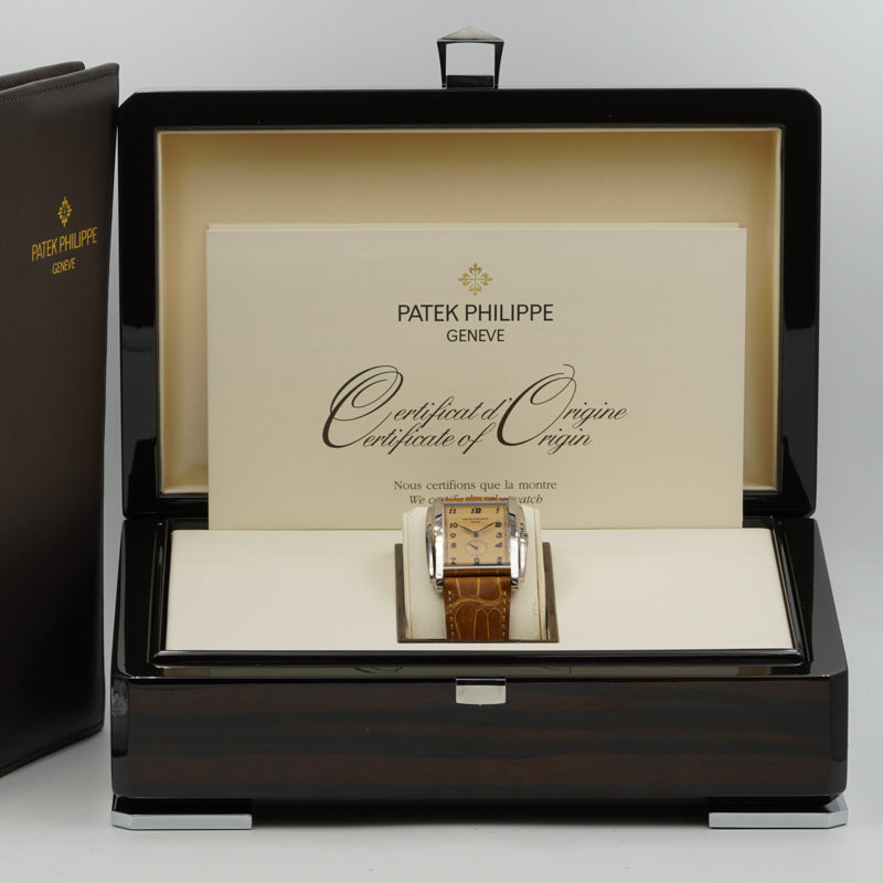 SOLD - 2/23/25 - Patek Philippe Gondolo 5124G-001 18K White Gold B&P Manual Wind