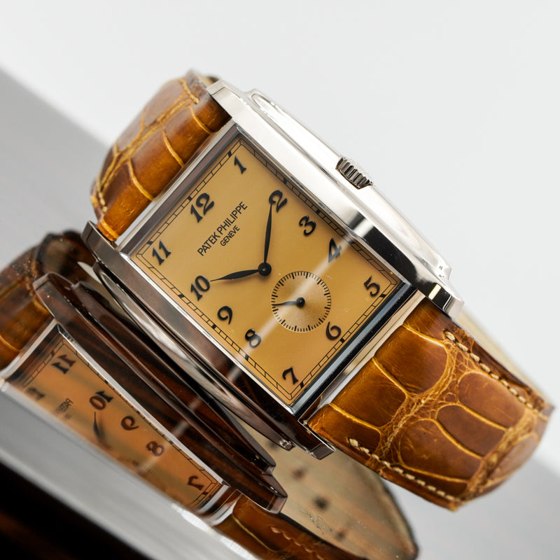 SOLD - 2/23/25 - Patek Philippe Gondolo 5124G-001 18K White Gold B&P Manual Wind