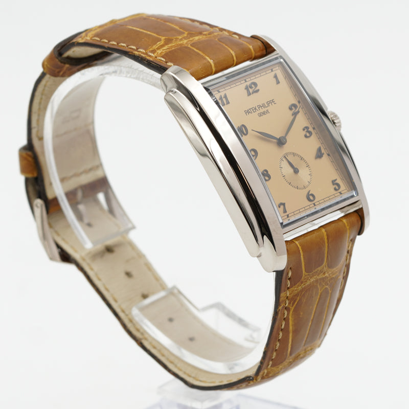 SOLD - 2/23/25 - Patek Philippe Gondolo 5124G-001 18K White Gold B&P Manual Wind