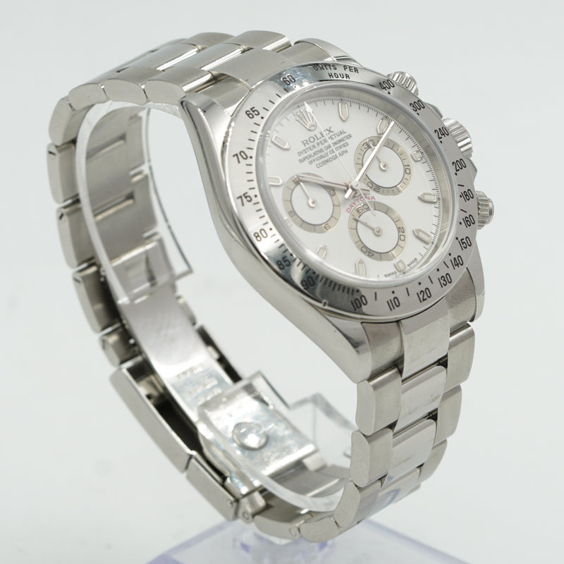 SOLD - 7/10/24 - Rolex Daytona 116520 Stainless Steel White Dial Circa 2002