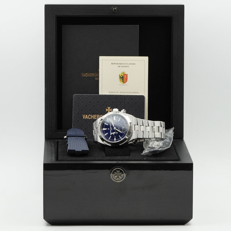 SOLD - 4/26/25 - Vacheron Constantin Overseas Dual Time 7900V/110A-B334 Blue Dial B&P 2021