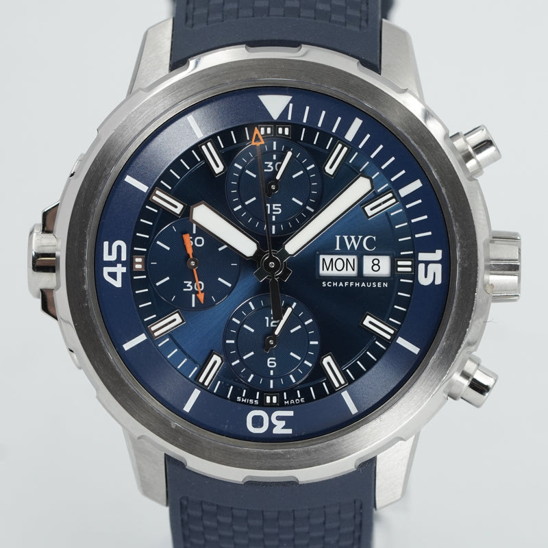 SOLD - 2/3/25 - IWC Aquatimer Chronograph IW376806 Blue 2024 Box & Manual