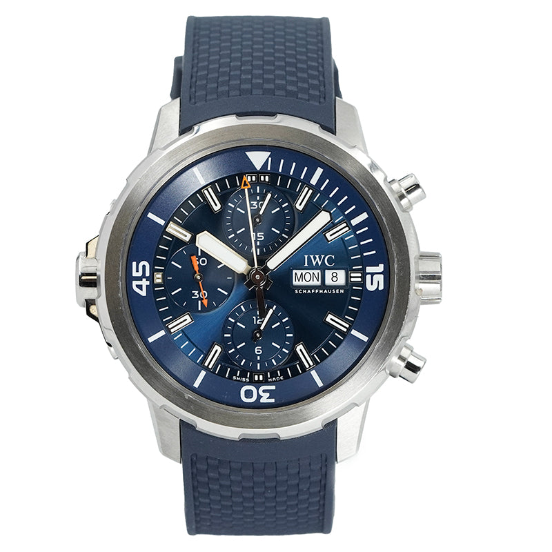 SOLD - 2/3/25 - IWC Aquatimer Chronograph IW376806 Blue 2024 Box & Manual