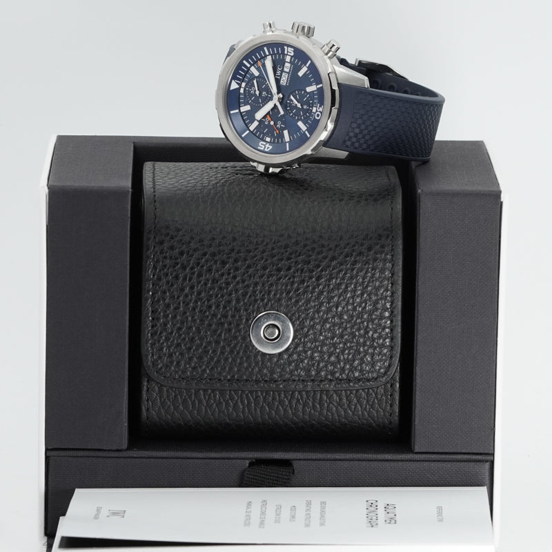 SOLD - 2/3/25 - IWC Aquatimer Chronograph IW376806 Blue 2024 Box & Manual