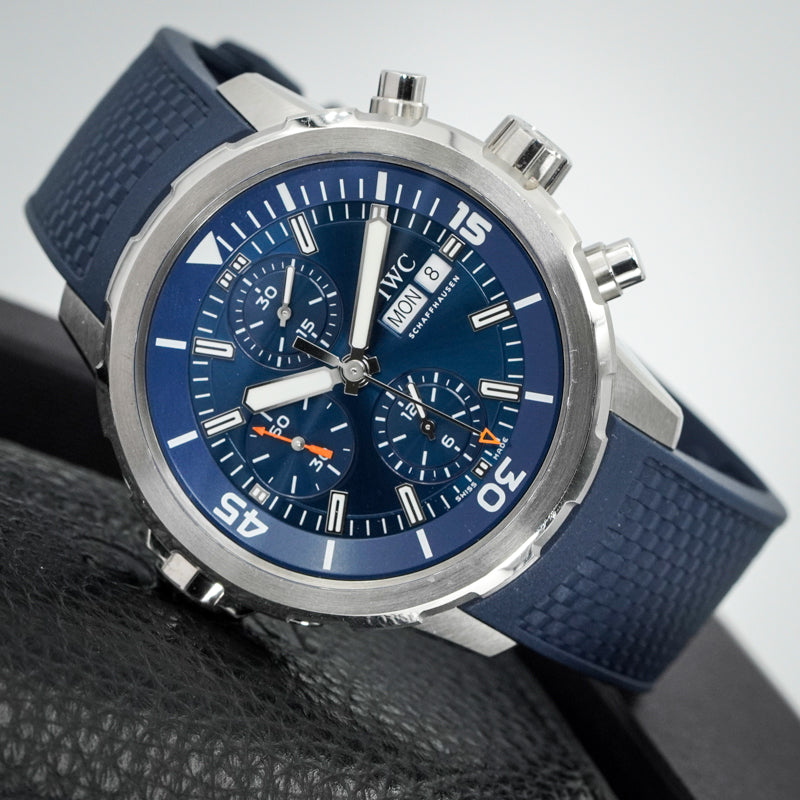 SOLD - 2/3/25 - IWC Aquatimer Chronograph IW376806 Blue 2024 Box & Manual