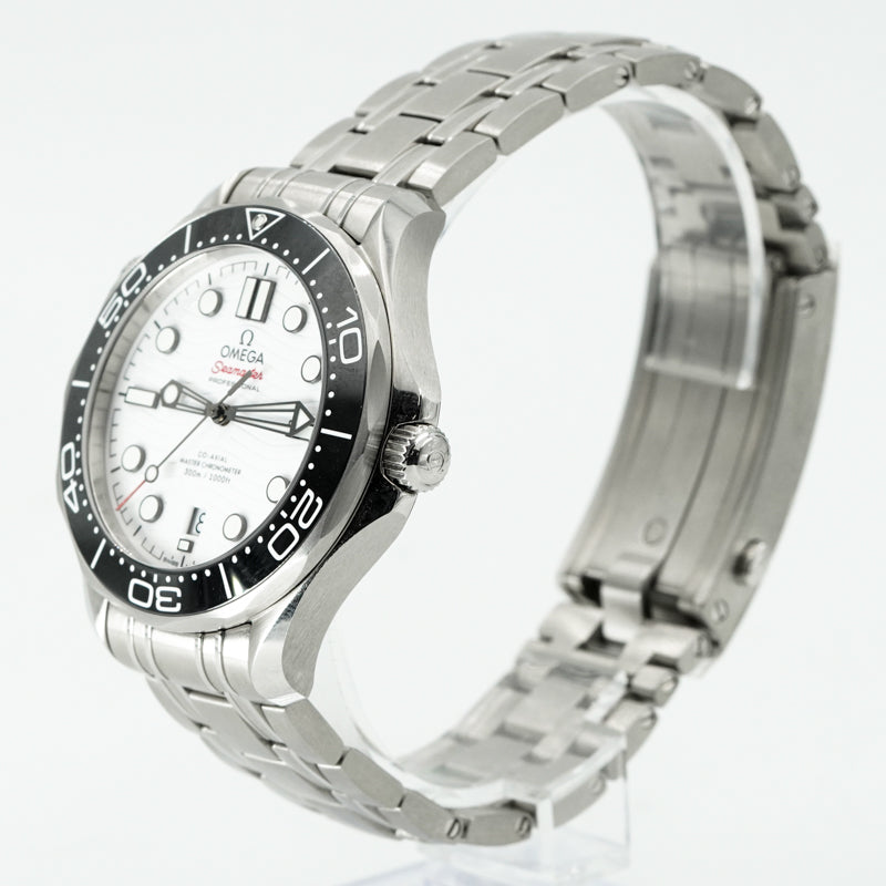 SOLD - 3/5/25 - Omega Seamaster Diver 300 White 210.30.42.20.04.001 B&P 2021