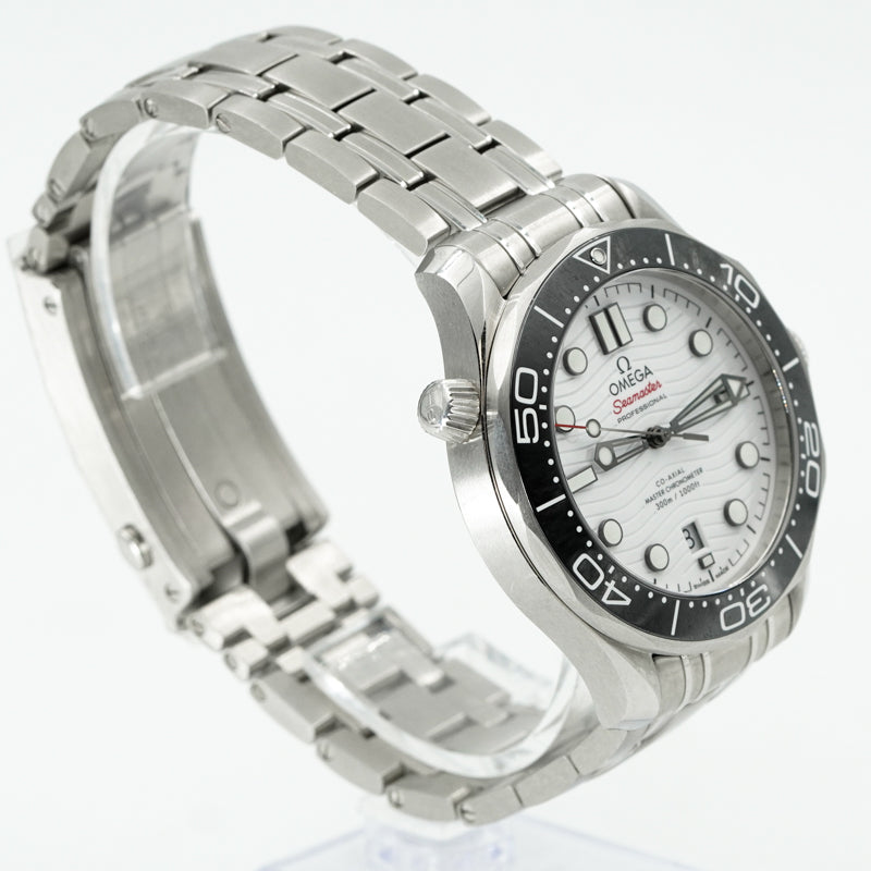 SOLD - 3/5/25 - Omega Seamaster Diver 300 White 210.30.42.20.04.001 B&P 2021