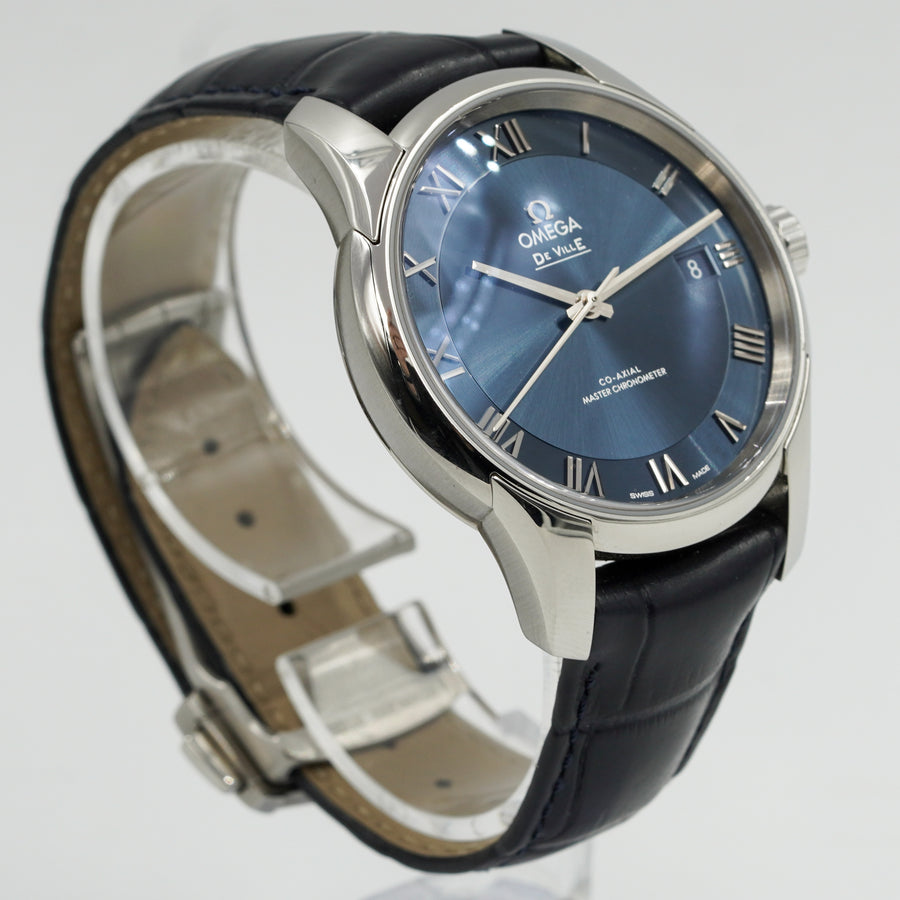 SOLD - 5/2/24 - Omega De Ville Hour Vision 433.13.41.21.03.001 Blue Dial Stainless Steel 41mm