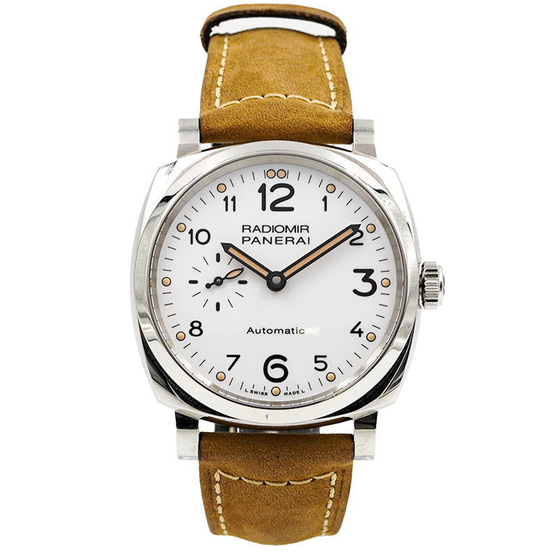 SOLD - Panerai Radiomir 1940 3 Days PAM00655 B&P 2021 White Dial Automatic