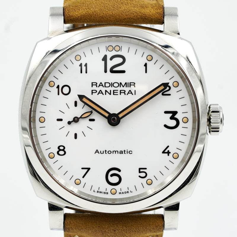 SOLD - Panerai Radiomir 1940 3 Days PAM00655 B&P 2021 White Dial Automatic